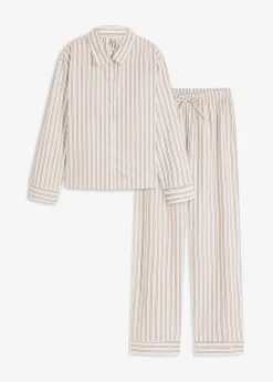 bonprix Ensemble d’intérieur en coton tissé, oversize|Femme Homewear|Lingerie Nuit