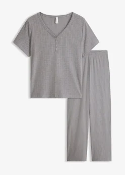 bonprix Ensemble d’intérieur en matière côtelée|Femme Homewear|Lingerie Nuit