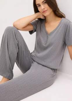 bonprix Ensemble d’intérieur en matière côtelée|Femme Homewear|Lingerie Nuit