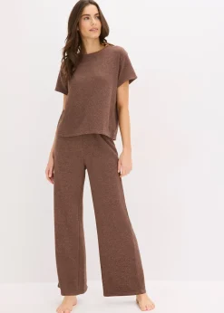 bonprix Ensemble d’intérieur en matière douce et texturée|Femme Homewear|Lingerie Nuit