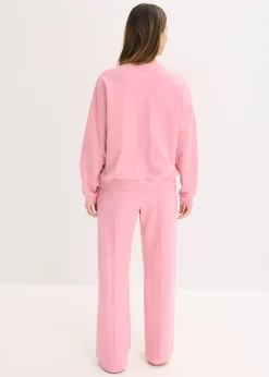 Femme bonprix Homewear|Lingerie Nuit|Ensemble d’intérieur en sweat avec haut raccourci