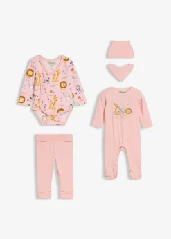 bonprix Ensemble naissance 5 pièces 100% coton|Enfant Vêtements Enfant