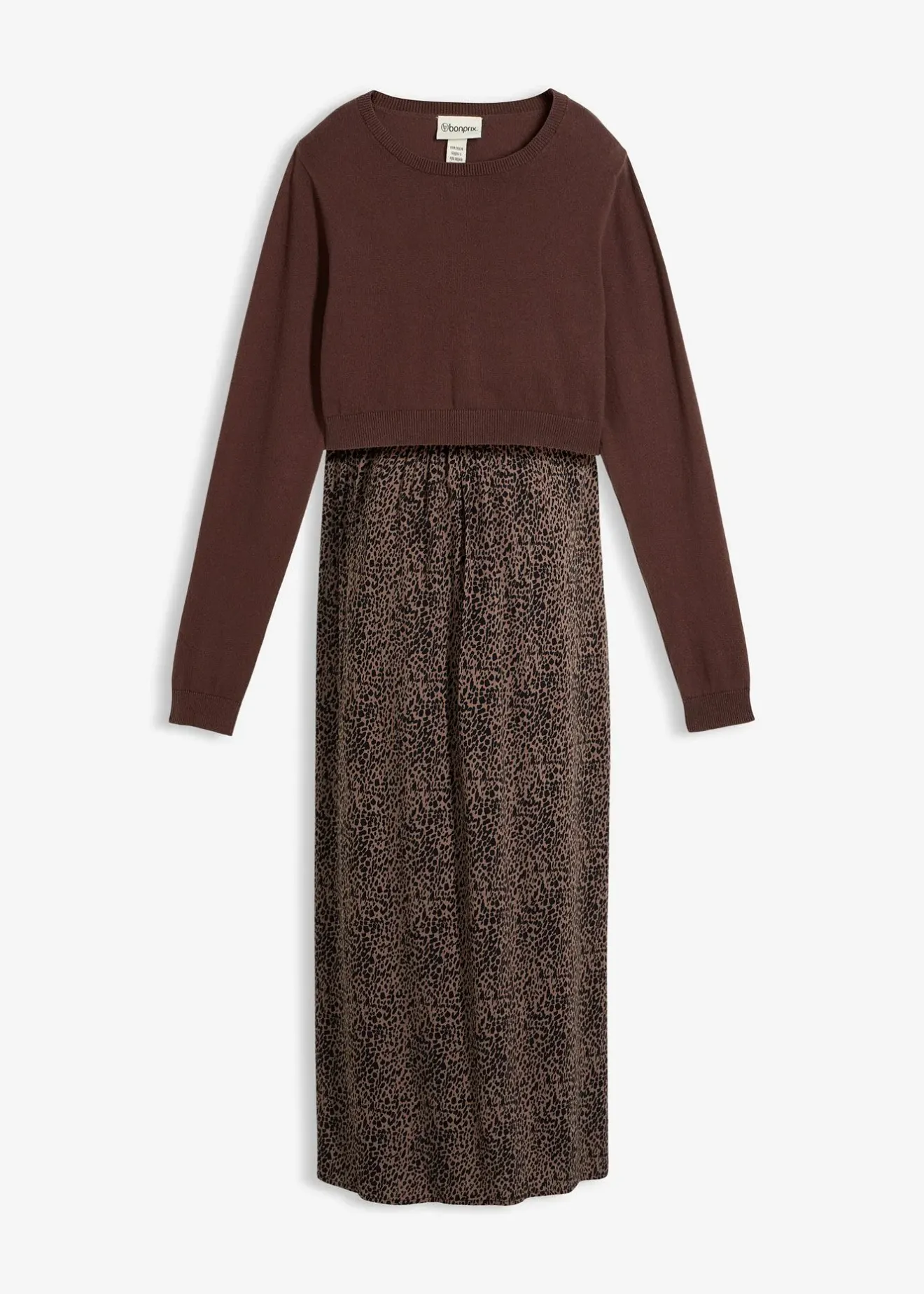 bonprix Ensemble robe et pull 3en1 pour la grossesse et l’allaitement (ens. 2 pces)|Femme Femme Enceinte