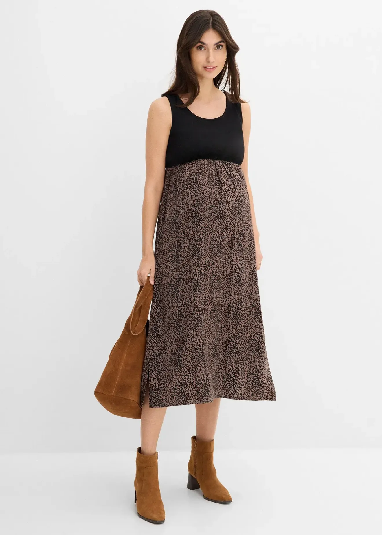 bonprix Ensemble robe et pull 3en1 pour la grossesse et l’allaitement (ens. 2 pces)|Femme Femme Enceinte