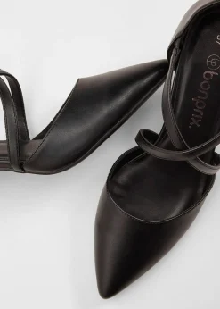 bonprix Escarpins à brides croisées et talon fin|Femme Escarpins
