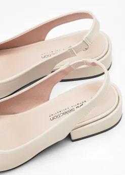 bonprix Escarpins slingback à talon plat|Femme Escarpins