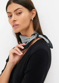 bonprix Foulard rayé en velours éponge|Femme Écharpes & Foulards