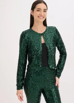 bonprix Gilet à sequins|Femme Vestes & Manteaux