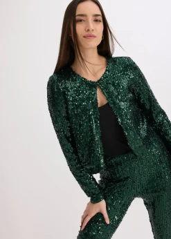 bonprix Gilet à sequins|Femme Vestes & Manteaux
