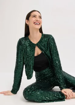 bonprix Gilet à sequins|Femme Vestes & Manteaux