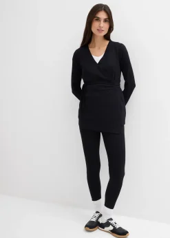 bonprix Gilet cache-cœur de grossesse et legging confortable (ens. 2 pces)|Femme Femme Enceinte