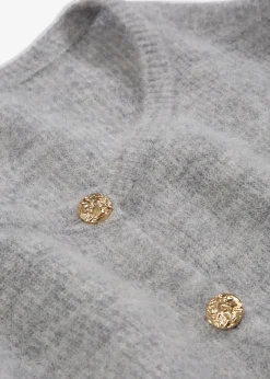 Femme bonprix Maille|Premium|Gilet chaud en maille en alpaga mélangé