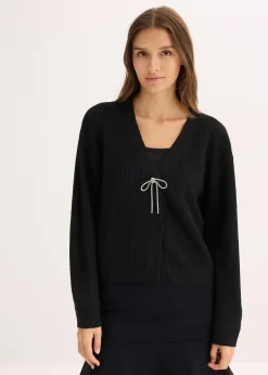 bonprix Gilet court en maille|Femme Maille|Pulls & Gilets