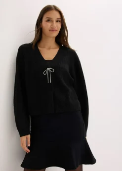 bonprix Gilet court en maille|Femme Maille|Pulls & Gilets