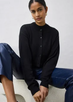 Femme bonprix Maille|Premium|Gilet court en maille coton et soie