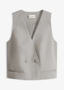 bonprix Gilet de costume à rayures tennis|Femme Vestes & Manteaux