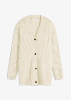 bonprix Gilet doux en grosse maille de laine mélangée|Femme Maille|Pulls & Gilets