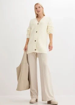 bonprix Gilet doux en grosse maille de laine mélangée|Femme Maille|Pulls & Gilets