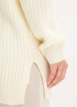 bonprix Gilet doux en grosse maille de laine mélangée|Femme Maille|Pulls & Gilets