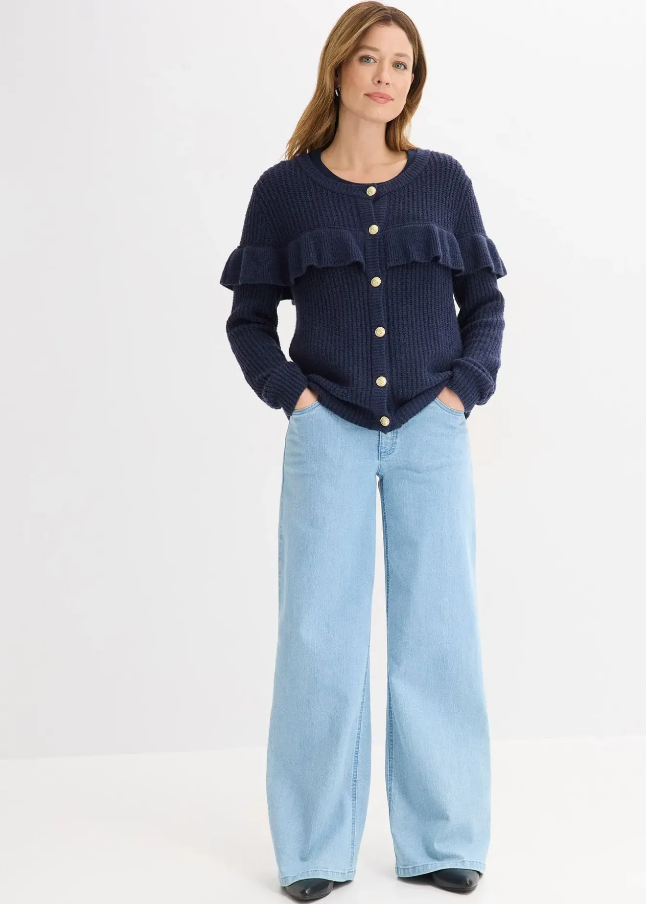 Femme bonprix Maille|Pulls & Gilets|Gilet en fine maille