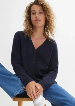 Femme bonprix Maille|Basiques|Gilet en fine maille