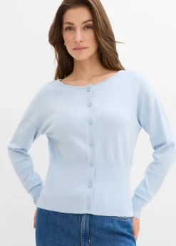 bonprix Gilet en fine maille à col rond|Femme Maille|Pulls & Gilets