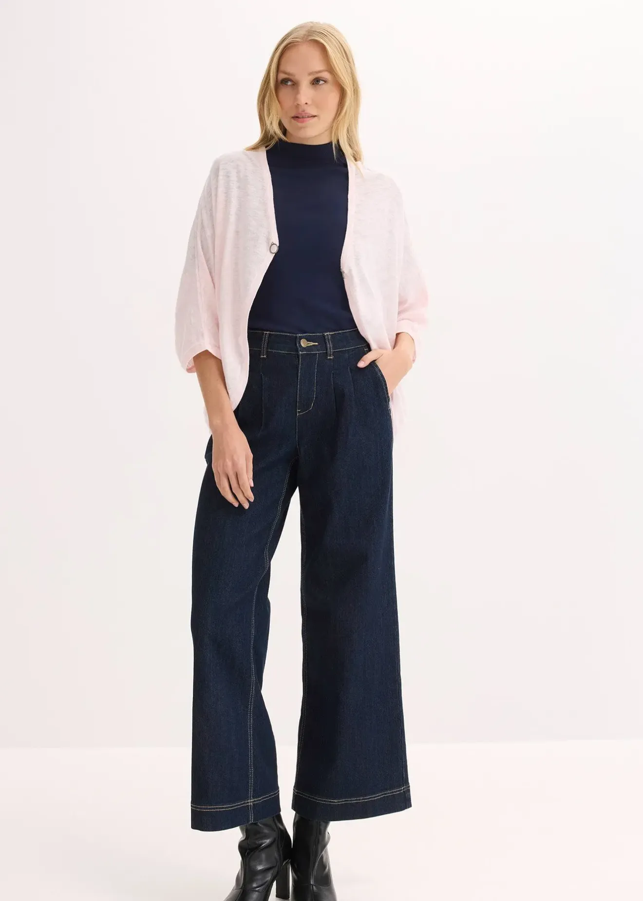 bonprix Gilet en fine maille 100% coton|Femme Maille|Pulls & Gilets