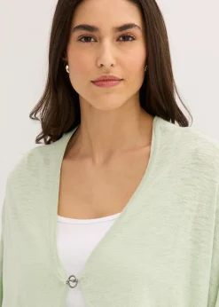 bonprix Gilet en fine maille 100% coton|Femme Maille|Pulls & Gilets