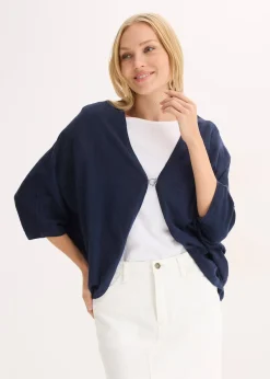 Femme bonprix Maille|Pulls & Gilets|Gilet en fine maille 100% coton