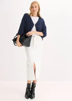 Femme bonprix Maille|Pulls & Gilets|Gilet en fine maille 100% coton