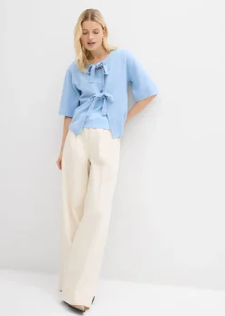 bonprix Gilet en fine maille à nouettes|Femme Maille|Pulls & Gilets