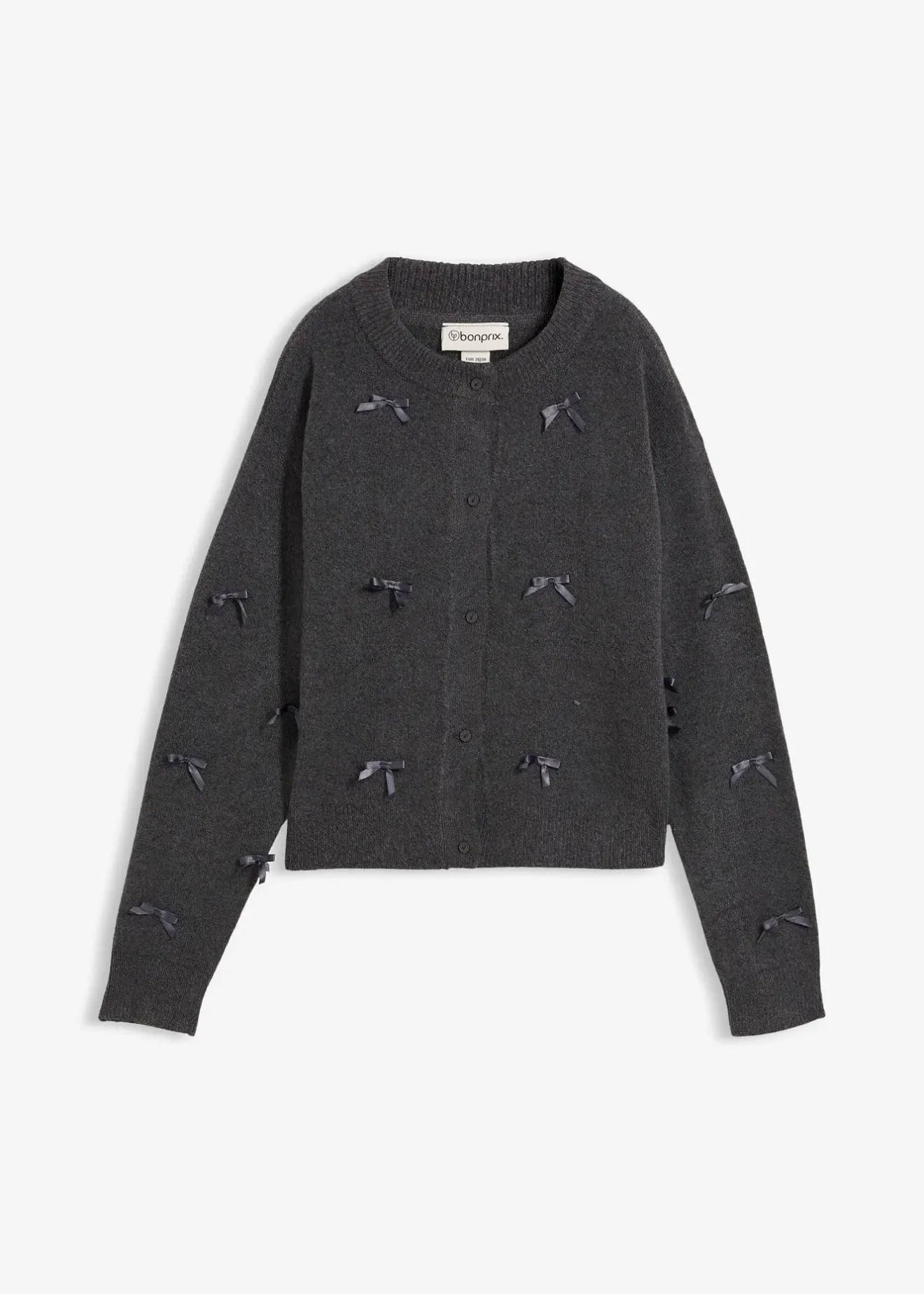 Femme bonprix Maille|Pulls & Gilets|Gilet en fine maille avec petits nœuds