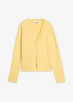 Femme bonprix Maille|Premium|Gilet en fine maille contenant de la soie