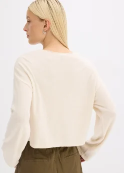 bonprix Gilet en fine maille côtelée|Femme Maille|Pulls & Gilets