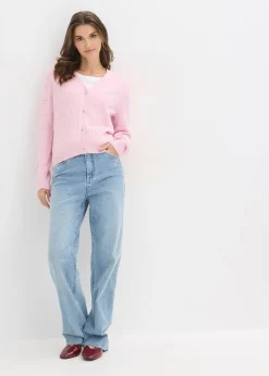 bonprix Gilet en fine maille de viscose mélangée|Femme Maille|Pulls & Gilets