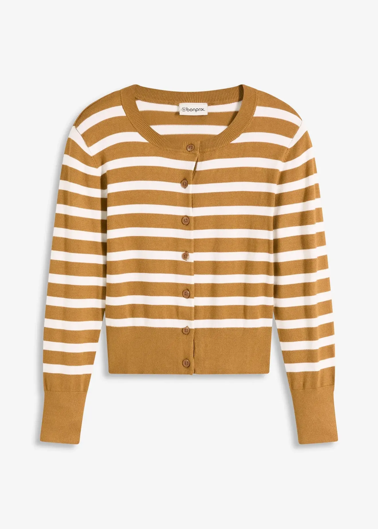 bonprix Gilet en fine maille rayée|Femme Maille|Pulls & Gilets