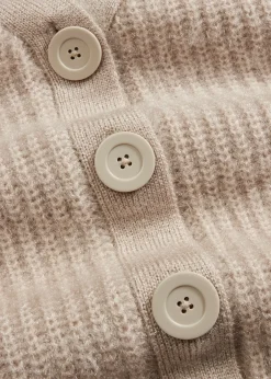 bonprix Gilet en grosse maille côtelée brillante|Femme Maille|Pulls & Gilets