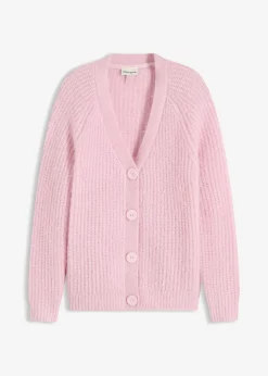 bonprix Gilet en grosse maille côtelée brillante|Femme Maille|Pulls & Gilets