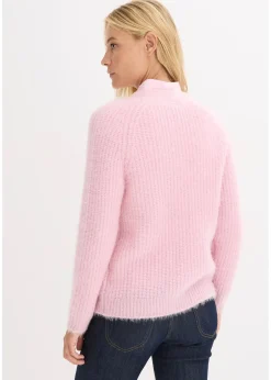 bonprix Gilet en grosse maille côtelée brillante|Femme Maille|Pulls & Gilets