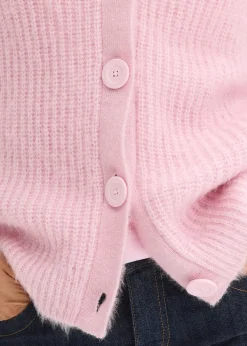 bonprix Gilet en grosse maille côtelée brillante|Femme Maille|Pulls & Gilets