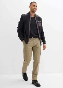 bonprix Gilet en grosse maille point de riz avec poche poitrine|Homme Pulls & Gilets