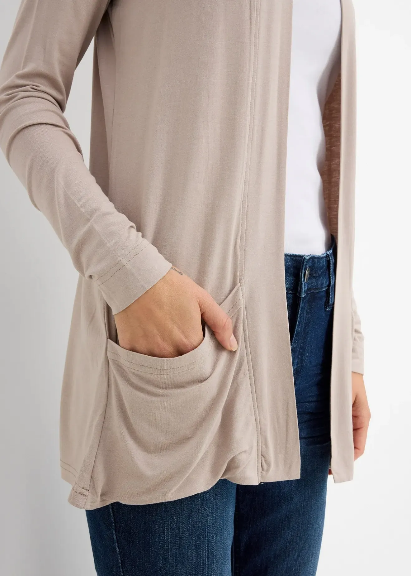 Femme bonprix Basiques|T-Shirts & Tops|Gilet en jersey doux