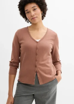 Femme bonprix Basiques|T-Shirts & Tops|Gilet en jersey épais 100% coton