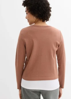 Femme bonprix Basiques|T-Shirts & Tops|Gilet en jersey épais 100% coton