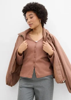 Femme bonprix Basiques|T-Shirts & Tops|Gilet en jersey épais 100% coton