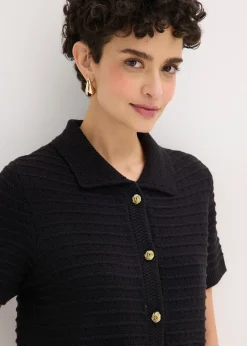 bonprix Gilet en maille à boutons décoratifs|Femme Maille|Pulls & Gilets