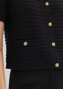 bonprix Gilet en maille à boutons décoratifs|Femme Maille|Pulls & Gilets