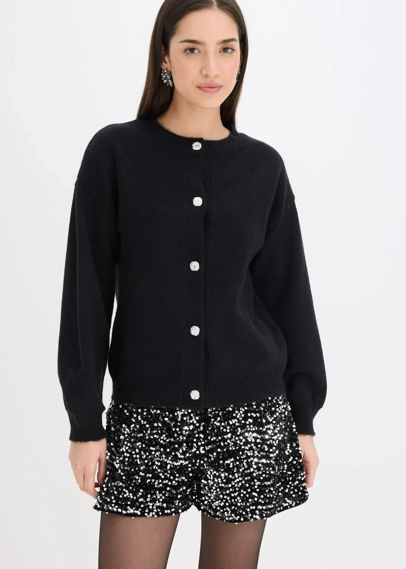 bonprix Gilet en maille à boutons décoratifs|Femme Maille|Pulls & Gilets