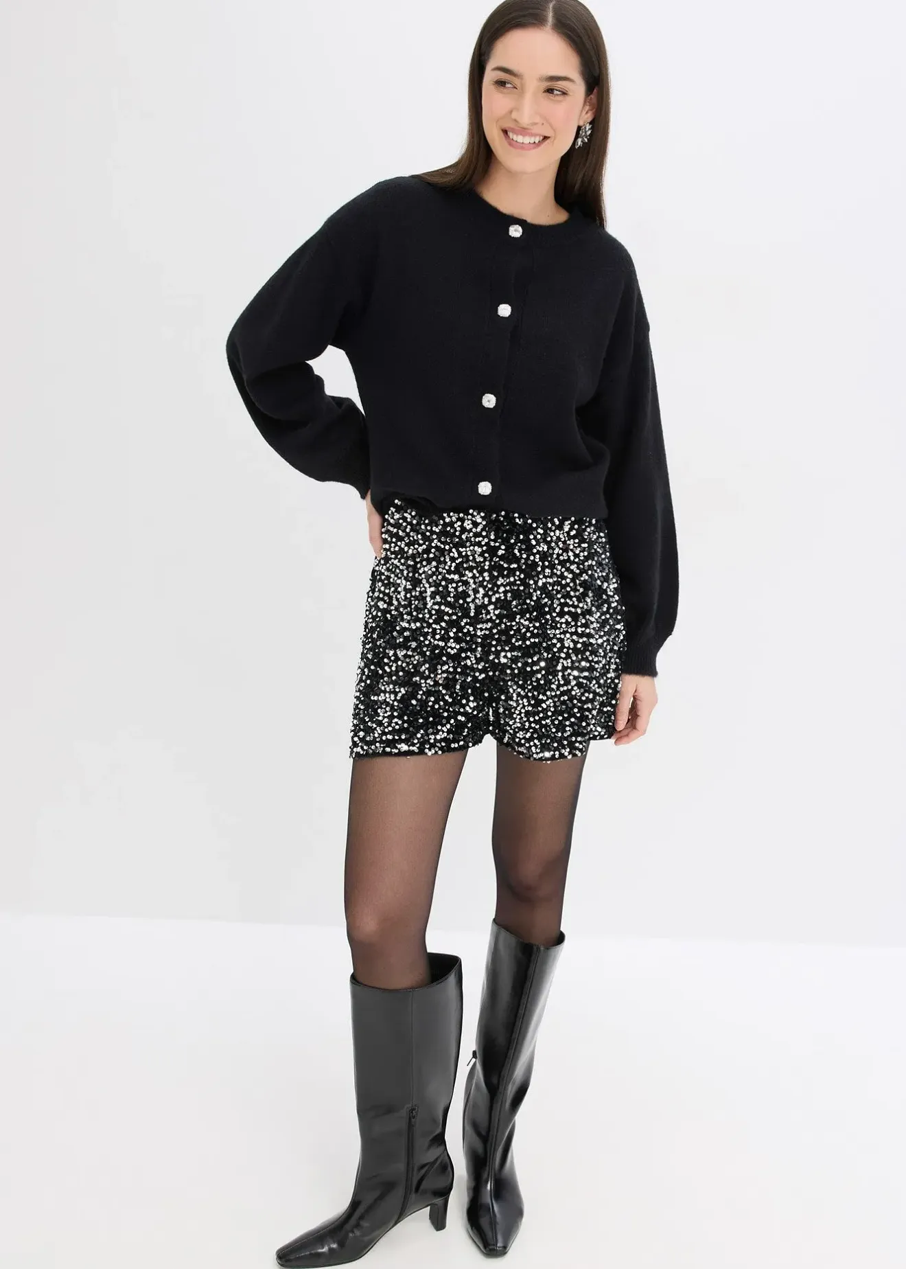 bonprix Gilet en maille à boutons décoratifs|Femme Maille|Pulls & Gilets