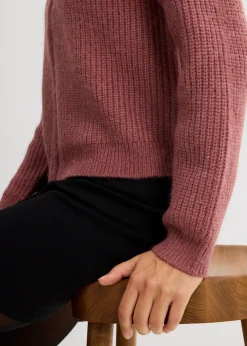 bonprix Gilet en maille à capuche|Femme Maille|Pulls & Gilets